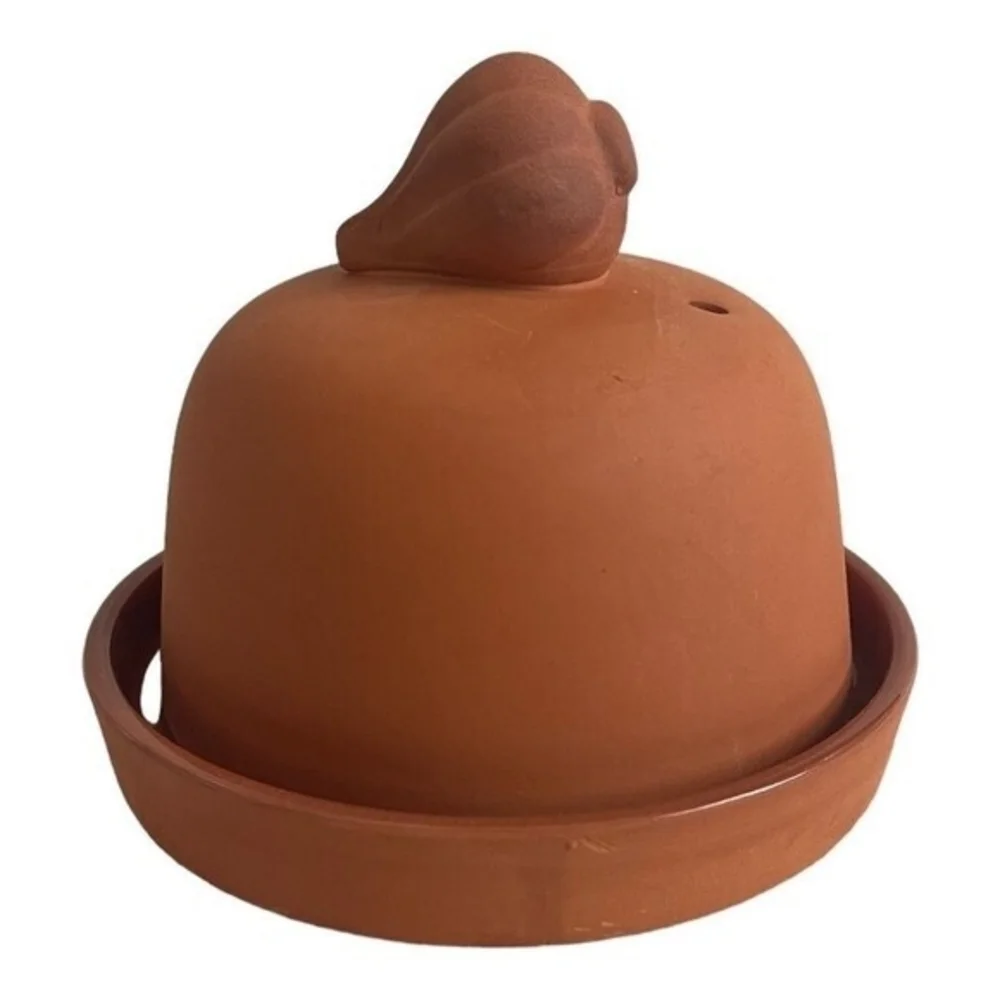 Vintage Progressive International Terra Cotta Onion Garlic Roaster Pot 5